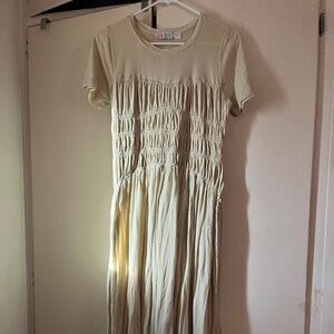 Free People Breezy romantic maxi dress w sweetheart ruching